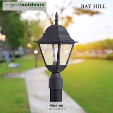 Light Black Outdoor Post Lantern