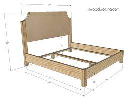 king size bed frame dimensions for
