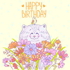 cat birthday vector images over 12 000