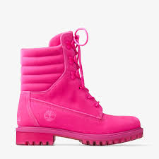 hot pink timberland velvet ankle boots