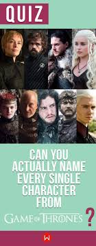 Martin, it ran for 8 series and 73 episodes. Quiz Can You Actually Name Every Single Game Of Thrones Character Tv Show Quizzes Quiz Playbuzz Quiz