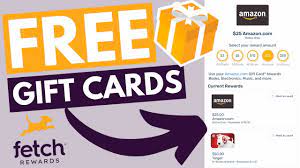 gift cards with fetch rewards points