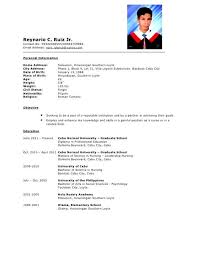 On a functional resume, work history is listed without elaboration at the very bottom. Cv Format For Job 500 Cv Examples A Curriculum Vitae For Any Job Application A College Curriculum Vitae Cv Template For The Students That Are Applying For Internships Or Jobs