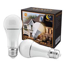 Dusk To Dawn Light Bulb 9w Auto On Off Photocell Sensor Bulbs E26 E27 Base Led Security Bulbs 2700k Soft White For Porch Patio Garage Pack Of 2 By Luxon