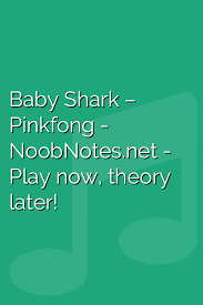 baby shark pinkfong letter notes for