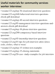 Community Service Worker Resume Sample  http   resumecompanion com     Social Worker resume example