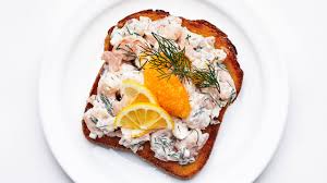 Toast Skagen (Swedish Shrimp Toast) Recipe | Bon Appétit