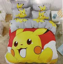 cute pikachu bedding set pokemon