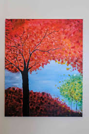 how to make an easy diy fall painting