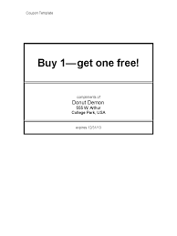 Coupon Template 5 Free Templates In Pdf Word Excel Download