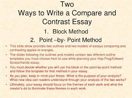 contrast essay powerpoint presentation