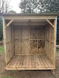 pre built firewood shelter