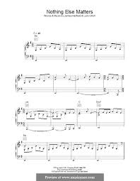 Print and download nothing else matters sheet music by metallica. Nothing Else Matters Metallica By J Hetfield L Ulrich On Musicaneo