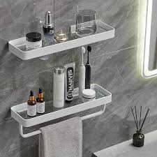 Wall Mounted Bathroom Glass Shelves