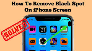 black spot on iphone screen ios