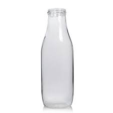 1 Litre Clear Glass Juice Bottle