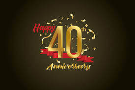 40th Anniversary Celebration Background Graphic by Dender Studio · Creative  Fabrica