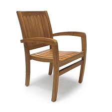 Teak Outdoor Stacking Dining Chair