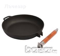 Чугунен тиган wok с разглобяема дървена дръжка и стъклен капак, 24 см (2л) и 26 см (3л). Chugunen Tigan Obiknoven Ot 20sm Do 28sm V Sdove Za Gotvene V Gr Sofiya Id10328282 Bazar Bg
