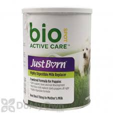 Be sure to talk to your vet if your puppy needs a milk replacer. Just Born Highly Digestible Milk Replacer For Puppies