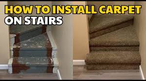how to install carpet on stairs diy