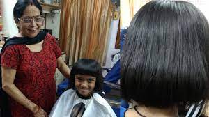 blunt haircut with sadhna hair style