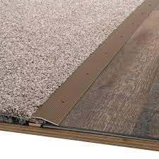 metal carpet trim in the floor moulding