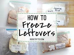 How To Freeze Leftovers Budget Bytes