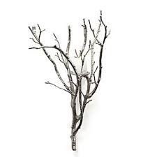 Silver Branch Candle Sconce