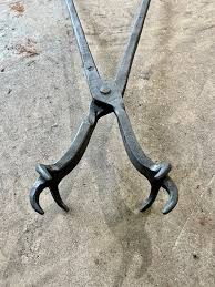 Large Fire Pit Fireplace Tongs Heavy