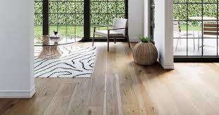 lighter toned wide plank wood flooring