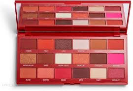 makeup revolution paleta cieni red