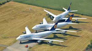six lufthansa boeing 747 400s are stuck