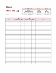 Printable Blood Pressure Log Room Surf Com