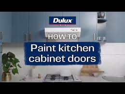 how to paint cabinet doors dulux