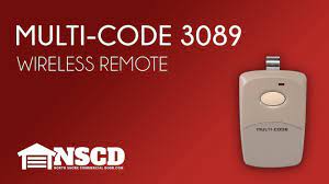 multi code 3089 transmitter remote