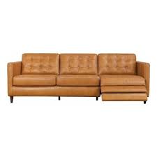 lewis modern living room cognac tan