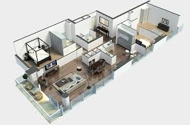 large hall 3bedroom layout | Interior Design Ideas gambar png