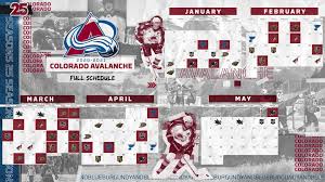 The colorado avalanche have 4 games on their 2021 nhl schedule. Avalanche Announces 2020 21 Regular Season Schedule