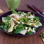 baby spinach  pear and walnut salad