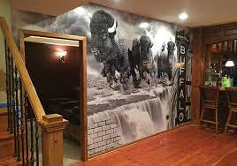 Printed Wall Art Completes Man Cave