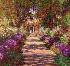 Garden Painting By Claude Monet