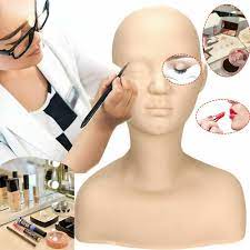 soft silicone mannequin head make up