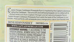 half gallon of captain morgan rum