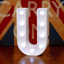 Light Up Letters U Marquee Letters Led