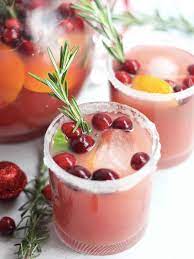 cranberry orange and ginger mocktail