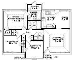 Small House Plans Floor Plan 3 Bedrms