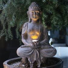 Meditation Buddha Statue With Lotus