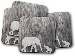 With a personalized shadow box, they can start collecting things on the same day that they move into their new place such as wine corks, bottle caps, cards, fortunes, or anything else they wish. Silver Kangaroo Elephant With Baby Coasters Set Of 4 Drinks Mats Ideal New Home Present Or Housewarming Gift Amazon Co Uk Home Kitchen