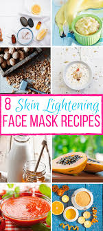 8 diy skin lightening face masks